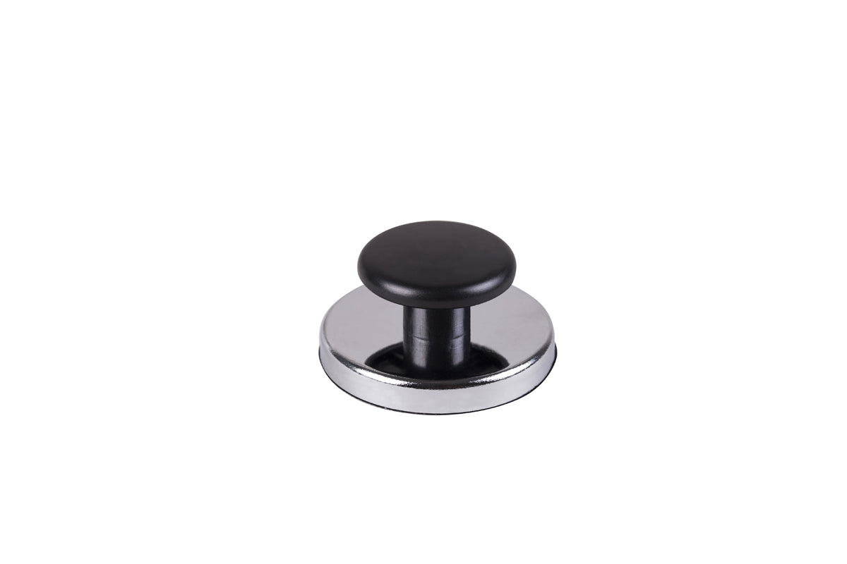 STAS patère magnétique couleur argent, aimant puissant 12 kg, idéale pour murs et tableaux blancs.