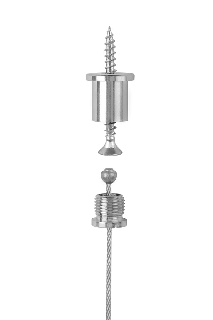 STAS kit avec câble acier de 2m et crochet ajustable, charge max 25kg.