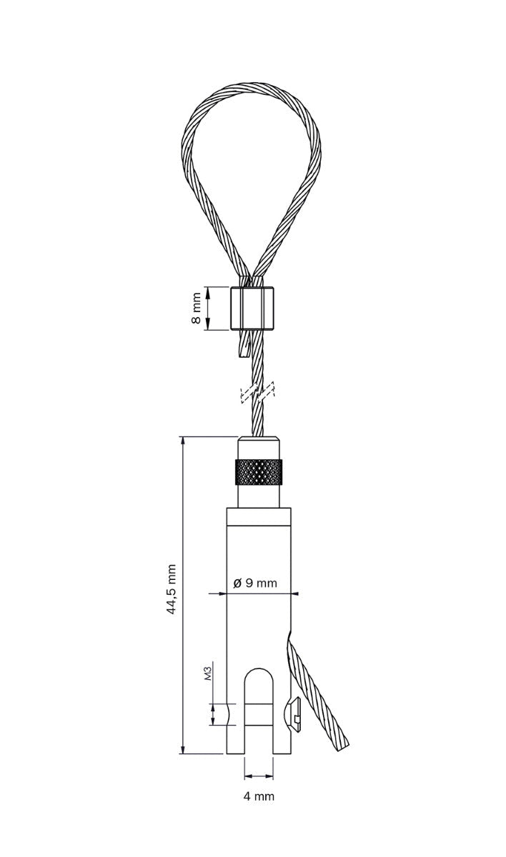 STAS kit suspensions, crochets 4mm, adapté aux panneaux forex.