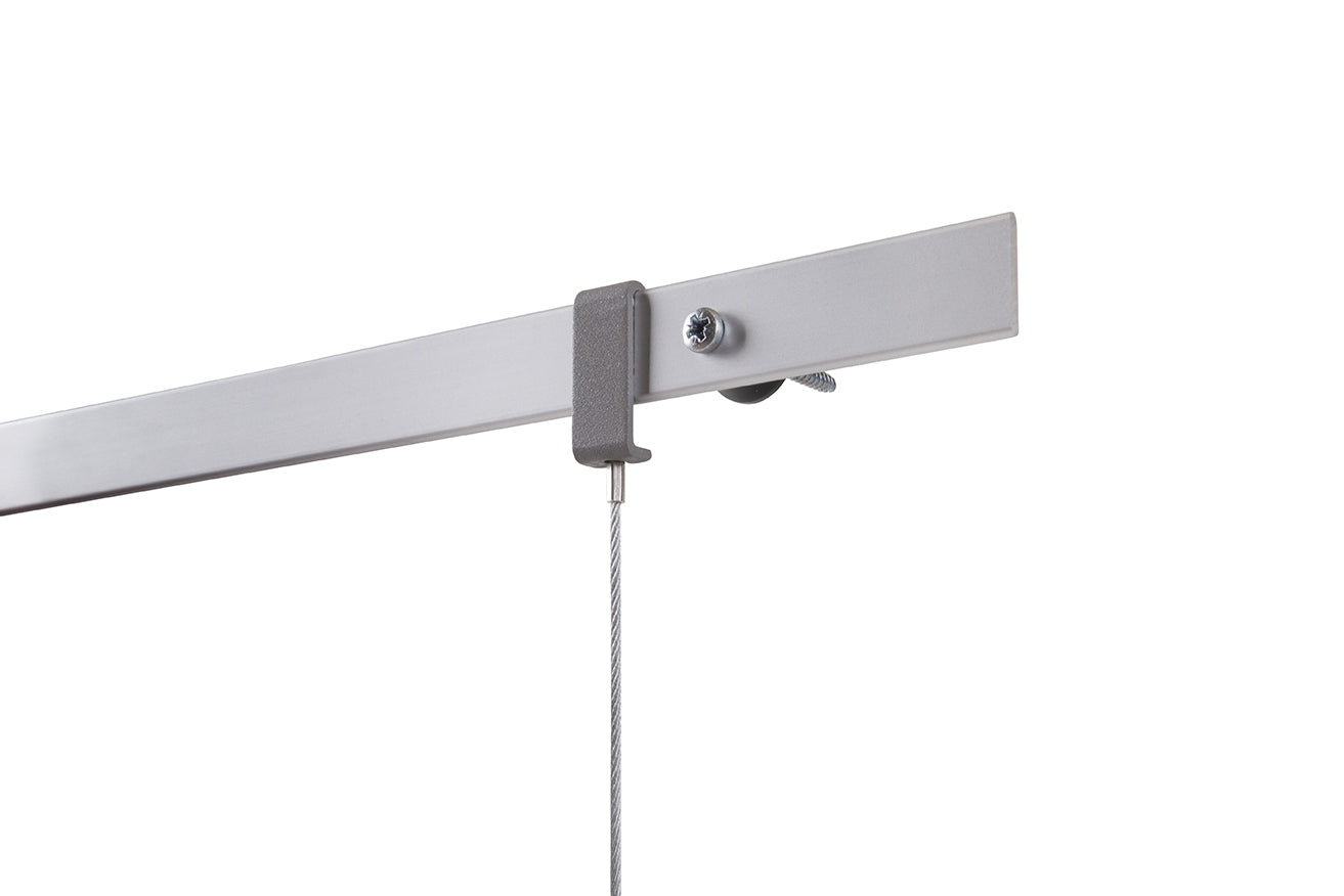 STAS evoluon 200cm alu: rail flexible, installation aisée, couleur aluminium.