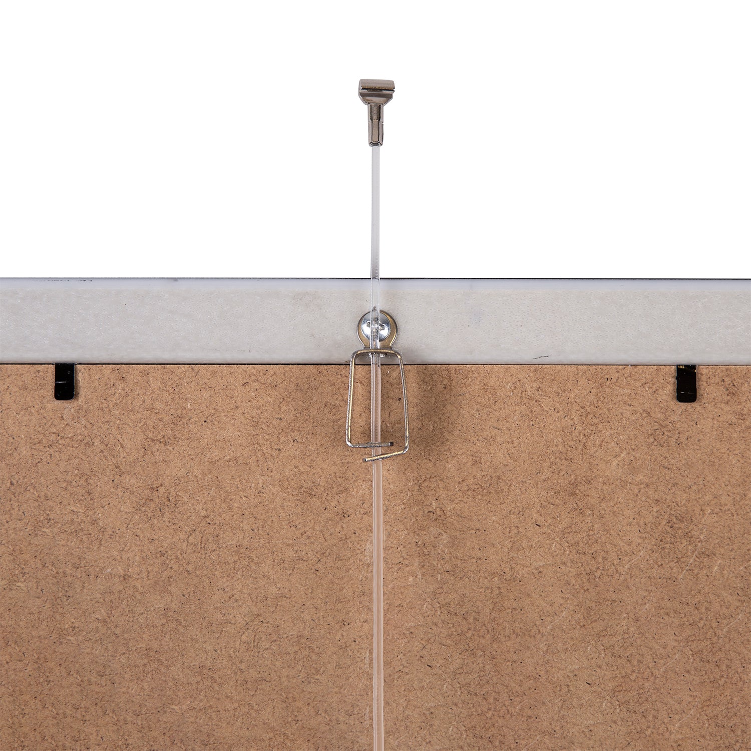 STAS picture clip avec vis pour fixer votre cadre sur un cordon perlon. Supporte jusqu'à 1kg. Cadre droit garanti.