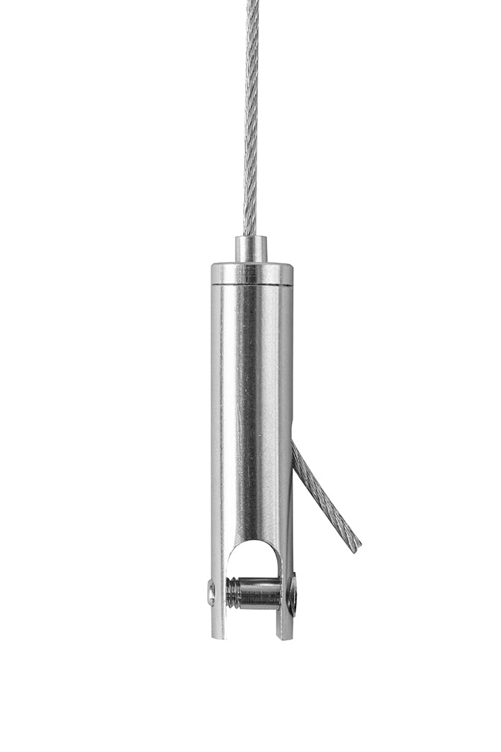 STAS suspension avec crochet panneau 6mm, câble 25kg max.