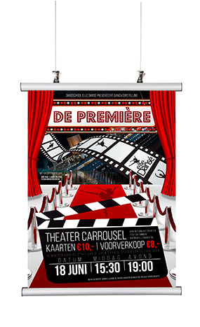 STAS poster snap : luxe en aluminium, idéal pour posters lourds.