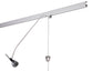STAS multirail  - avec éclairage, blanc 200 cm (kit installation inclus)