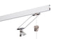 STAS multirail  - avec éclairage, blanc 200 cm (kit installation inclus)