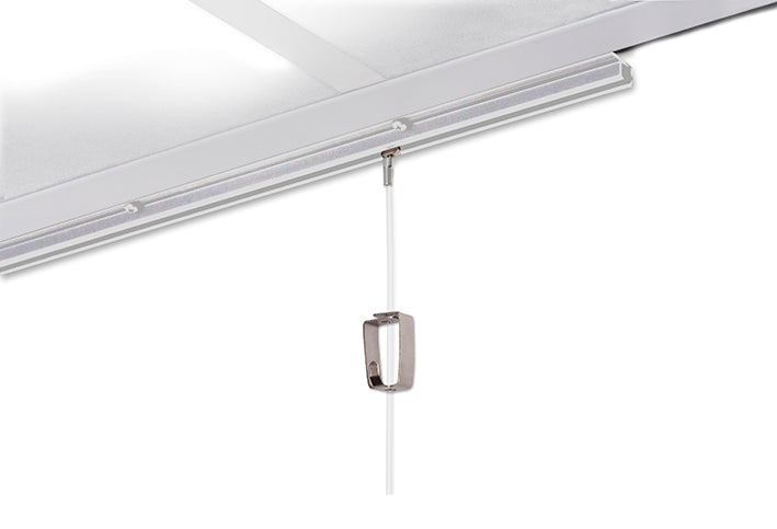 STAS u-rail 150 cm : en aluminium blanc, noir, argenté.