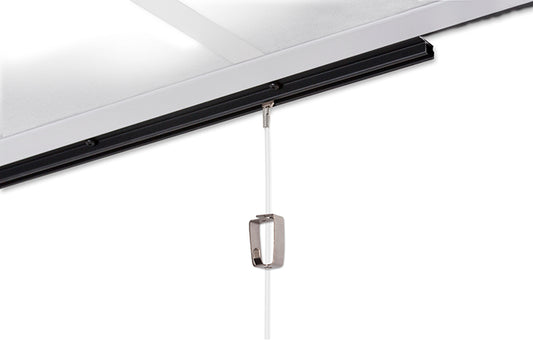 STAS u-rail 150 cm : cimaise pour tableaux discrète pour faux-plafonds.