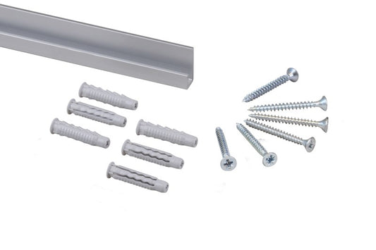 STAS j-rail max : cimaise robuste pour œuvres lourdes (100kg/m) idéale pour galeries et musées.