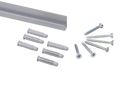 STAS j-rail max alu 150 cm + Kit installation inclus