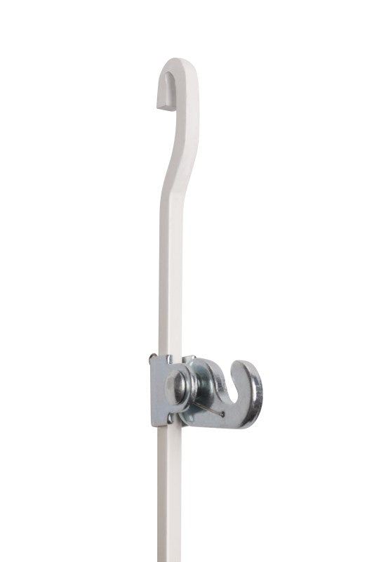 STAS j-rail max tige 4x4, offre robuste pour cimaise, alu ou blanc, jusqu'à 40 kg sans crochet.