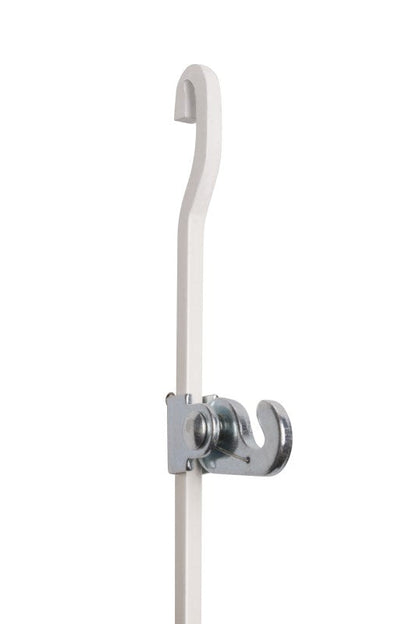 STAS j-rail max tige 4x4, offre robuste pour cimaise, alu ou blanc, jusqu'à 40 kg sans crochet.