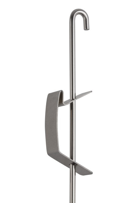 STAS j-rail tige 150 cm pour cimaise avec crochet ressort coulissant.