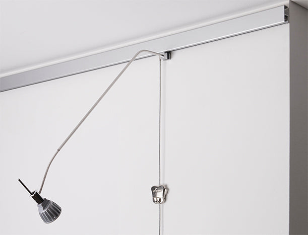 STAS sirius armature disponible en 40, 50, 65 cm pour STAS multirail cimaise.